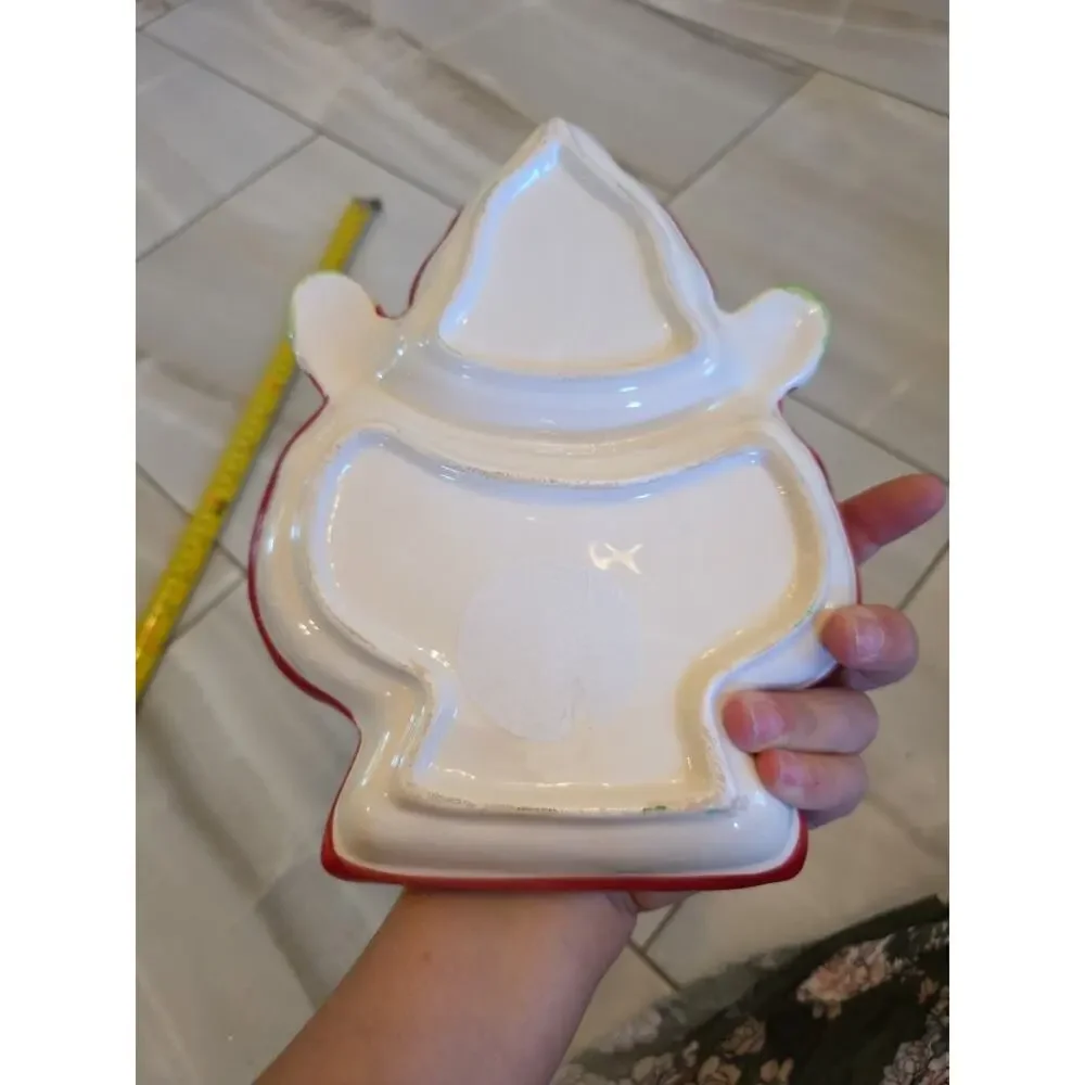 Santa‎ Candy Dish Christmas Plate Platter